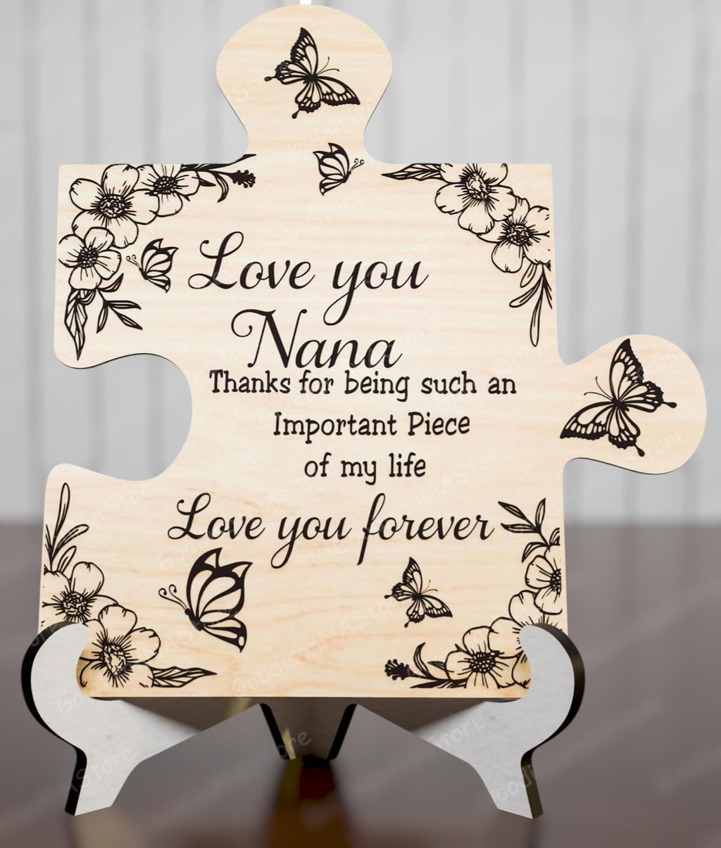 "You’re the Missing Piece" Decorative Puzzle Sign