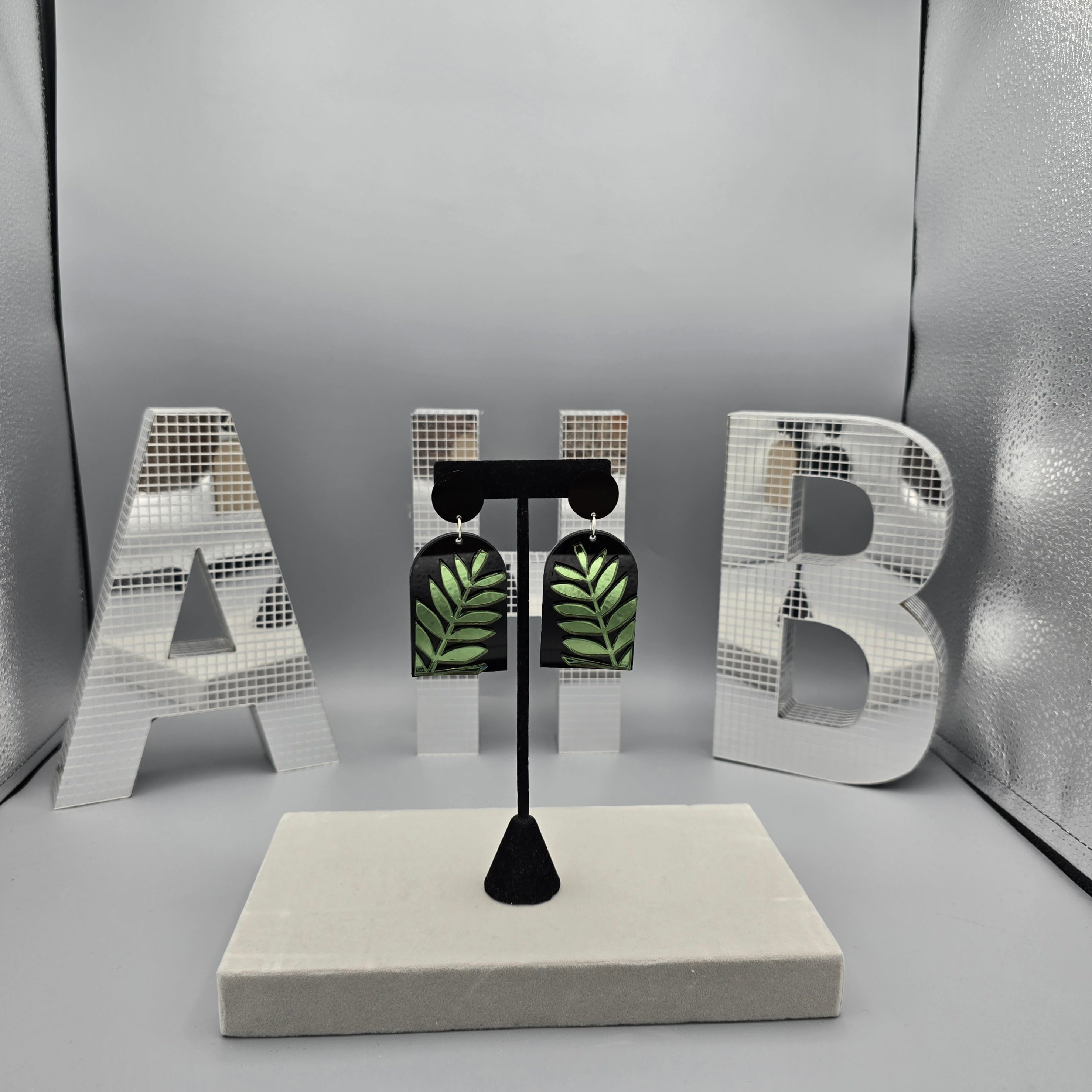 Luxe Flora – Statement Acrylic Earrings