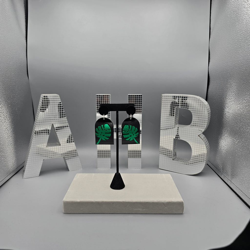 Luxe Flora – Statement Acrylic Earrings